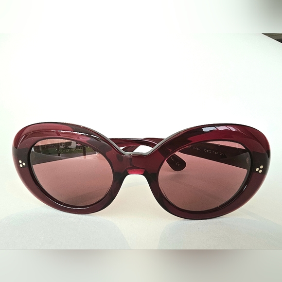 Oliver Peoples Erissa Deep Burgundy Sunglasses - Picture 4 of 9